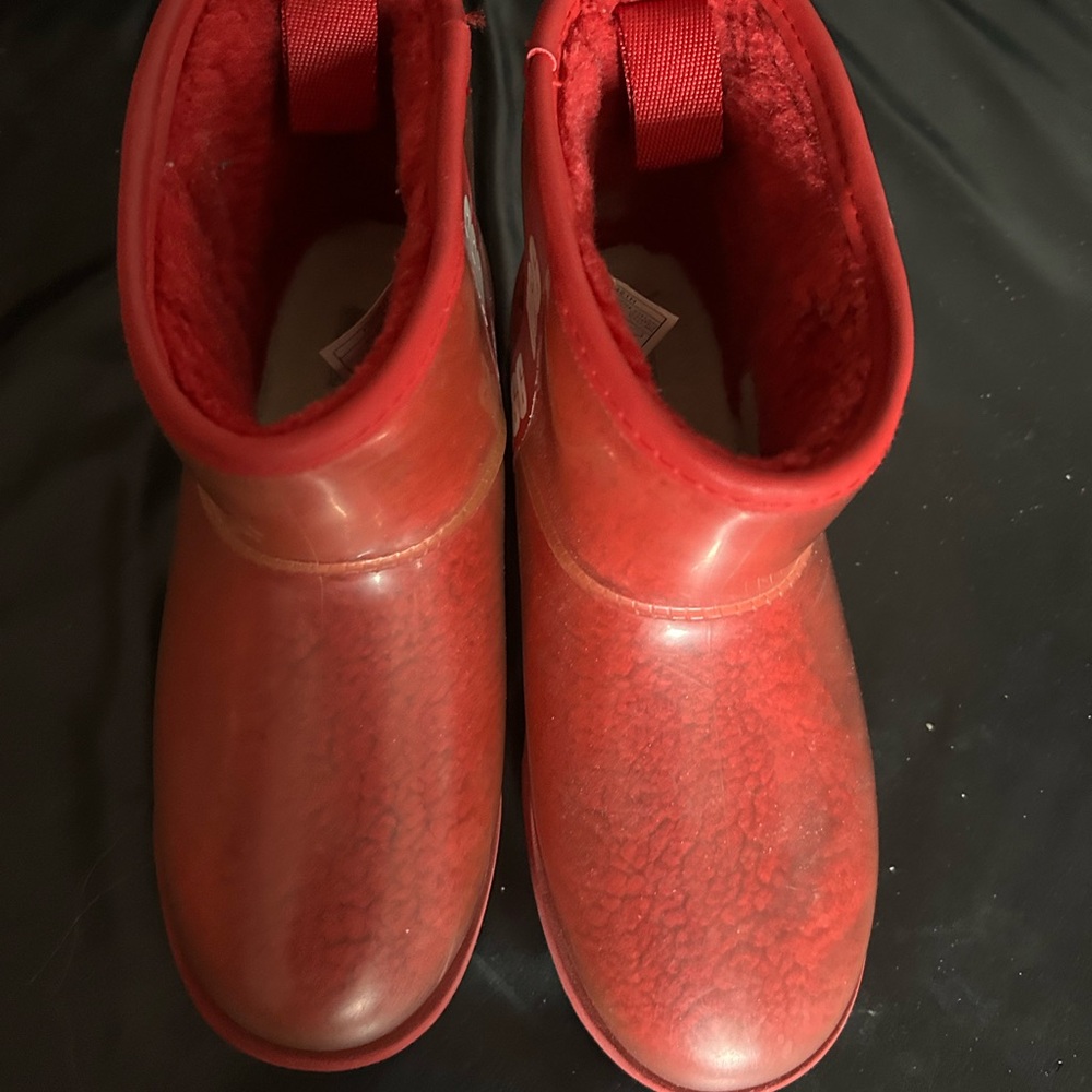 Vibrant Red Ankle Boots